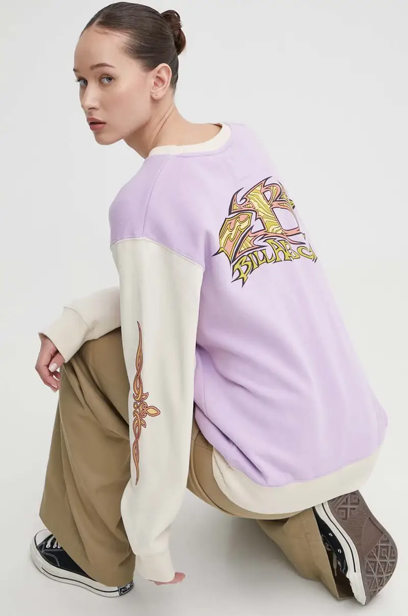 felpa Since 73 donna colore violetto UBJFT00227