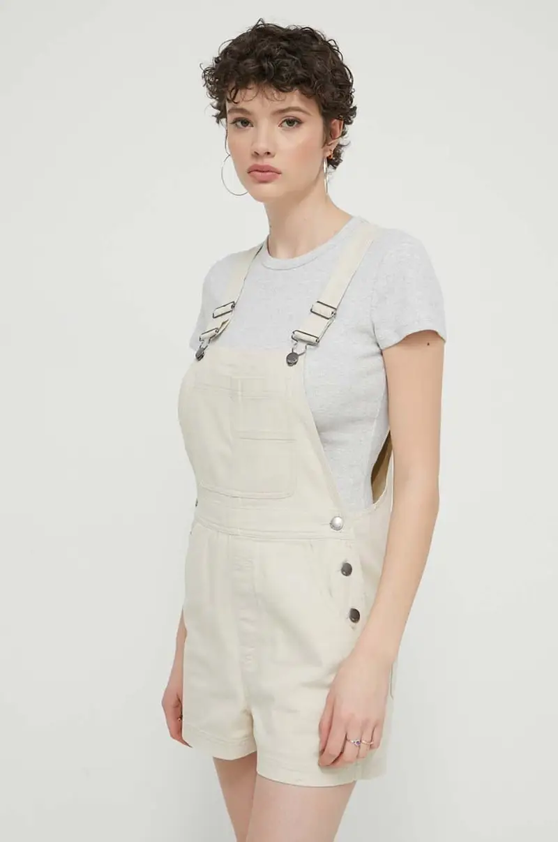 salopette di jeans Sand Canyon colore beige ABJDS00148