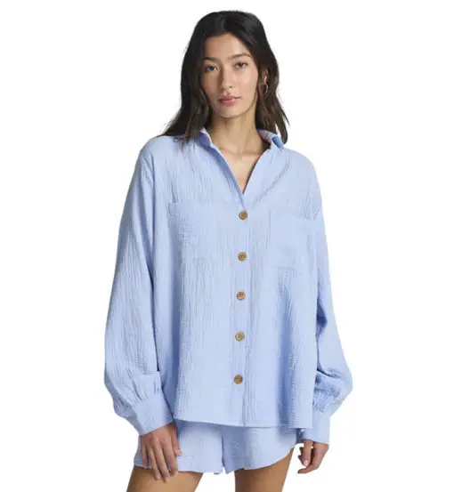 Swell Blouse - camicia a maniche lunghe - donna Blue