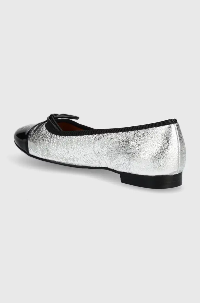 balerrine in pelle colore argento A6021 miniatura 3