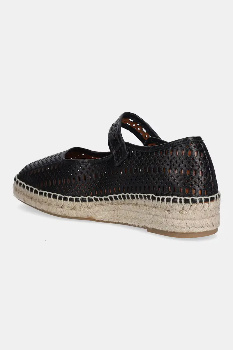 espadrillas in pelle colore nero A28600 miniatura 3