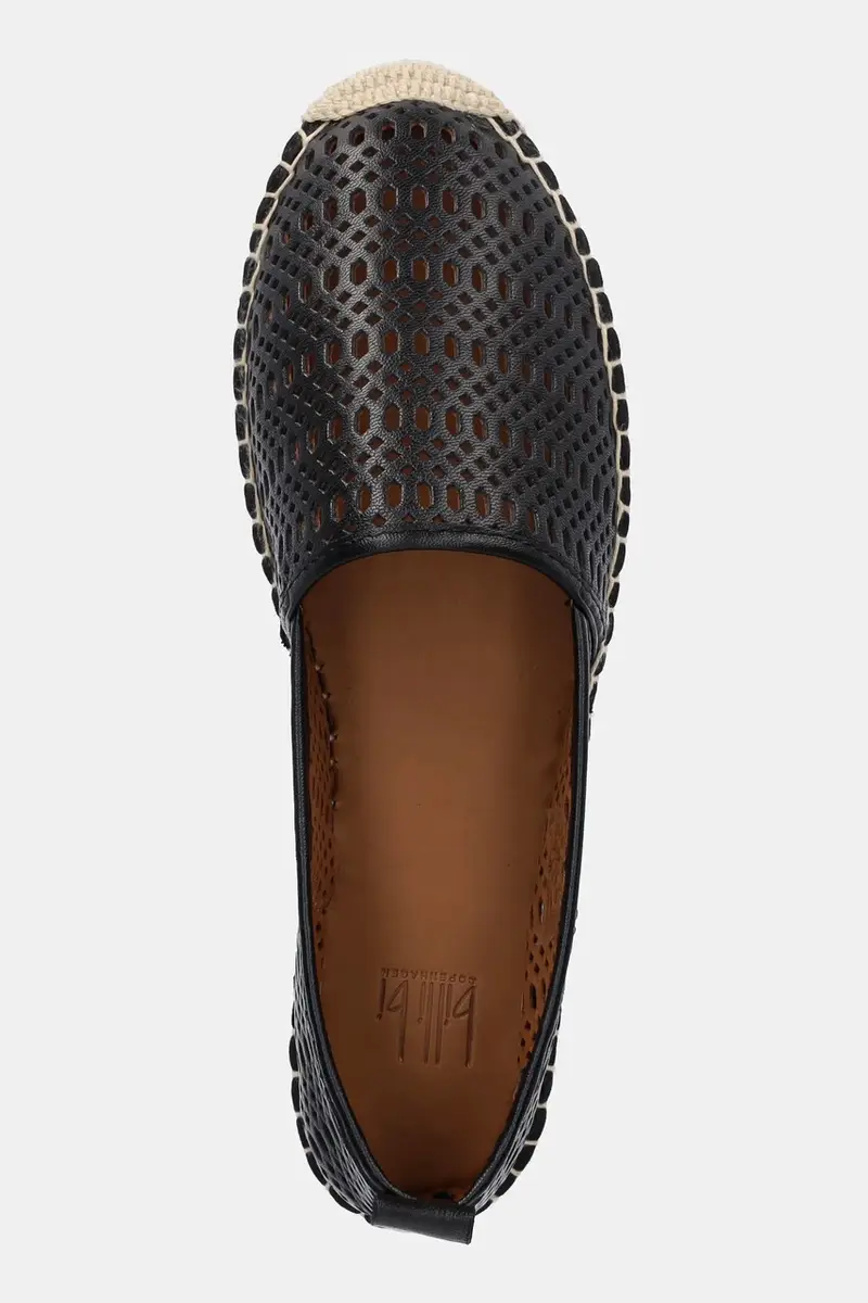 espadrillas in pelle colore nero A8602 miniatura 4