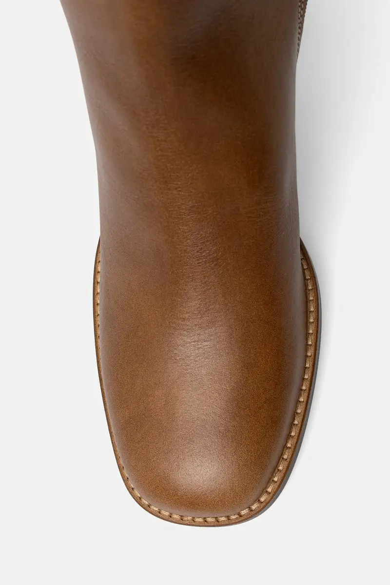stivaletti alla caviglia in pelle donna colore marrone A9295 884 miniatura 4