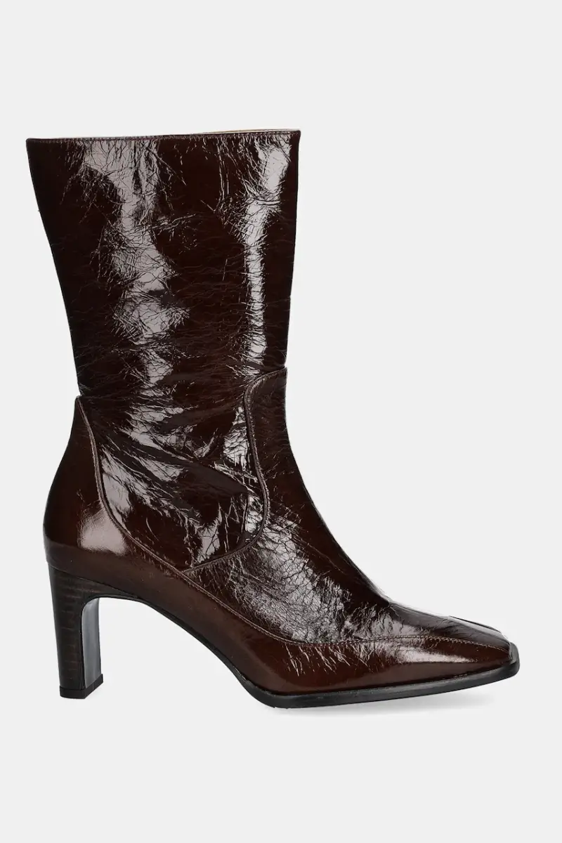 stivaletti alla caviglia in pelle donna colore marrone A9380 265 miniatura 2