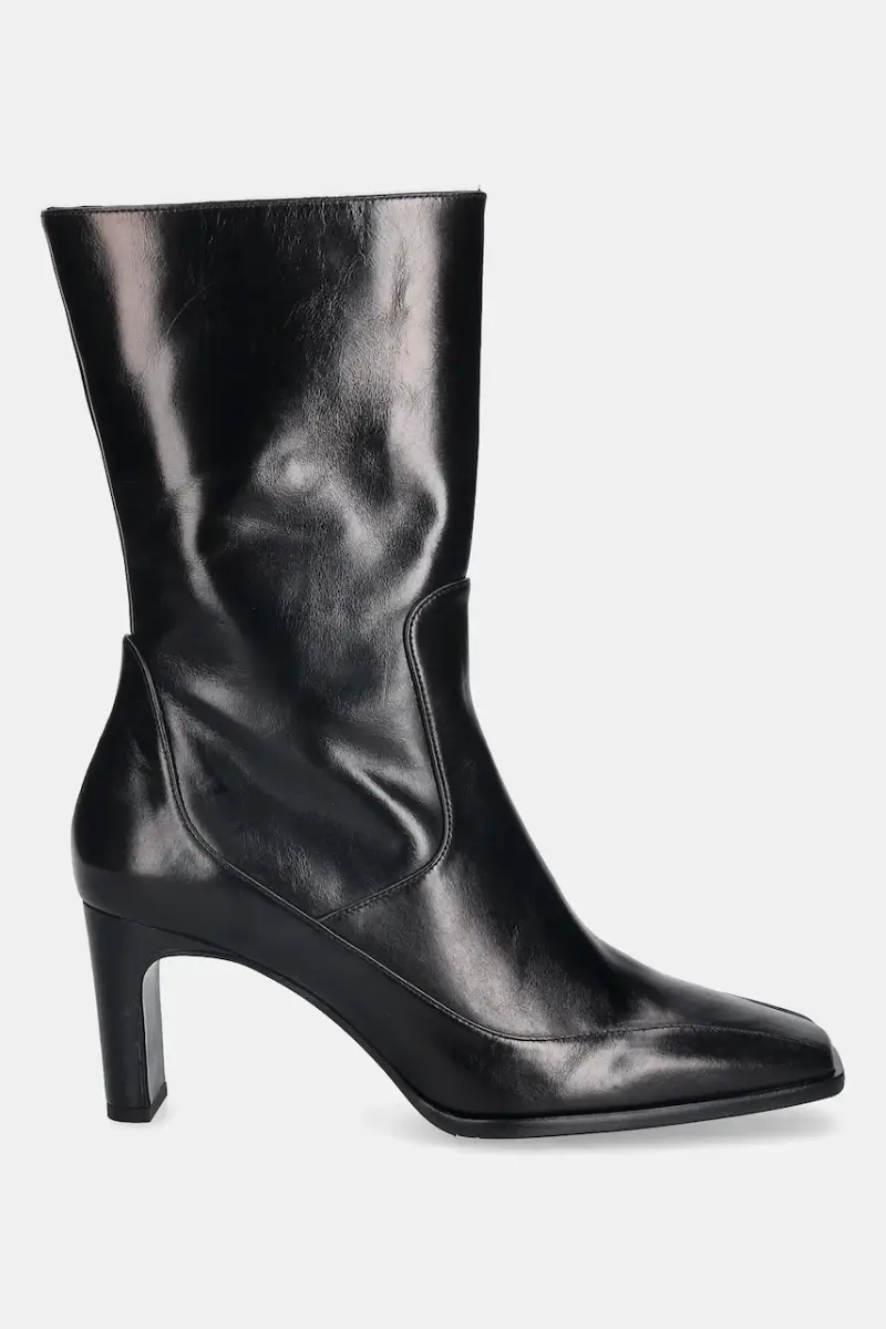 stivaletti alla caviglia in pelle donna colore nero A9380 80 miniatura 2