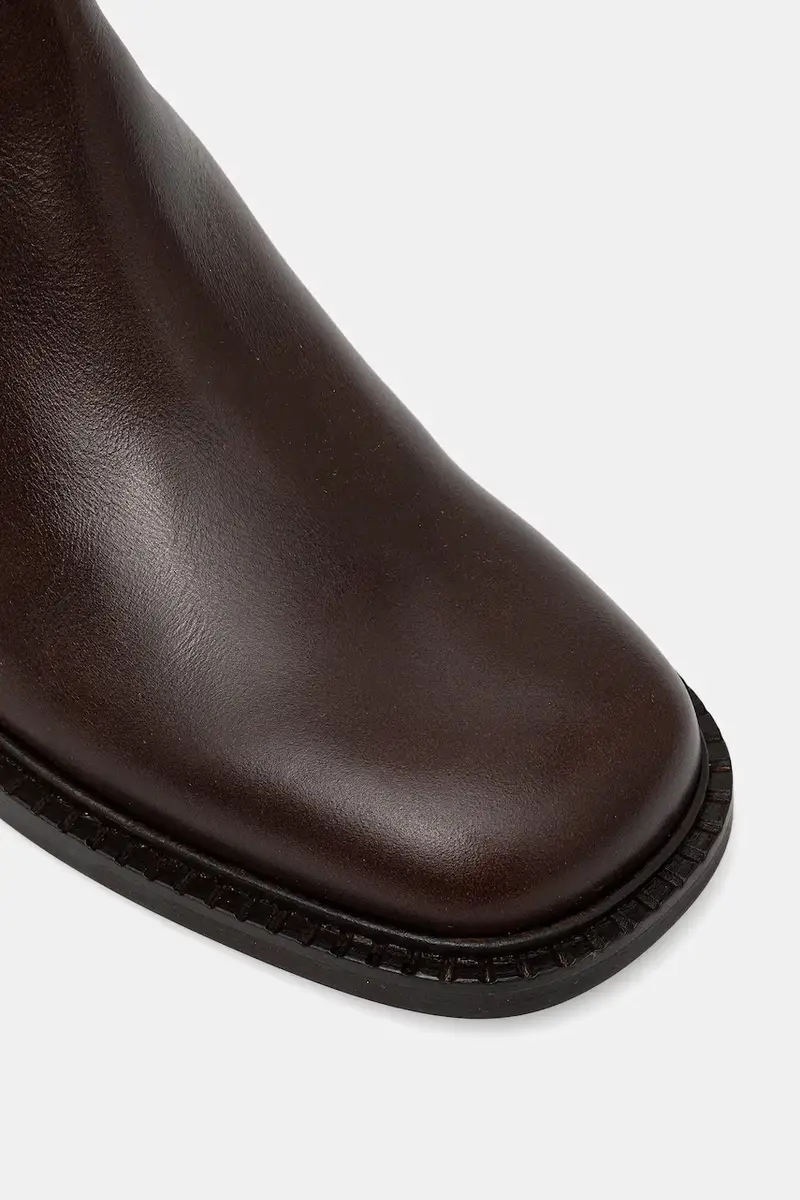 stivali in pelle donna colore marrone A9136 885 miniatura 4