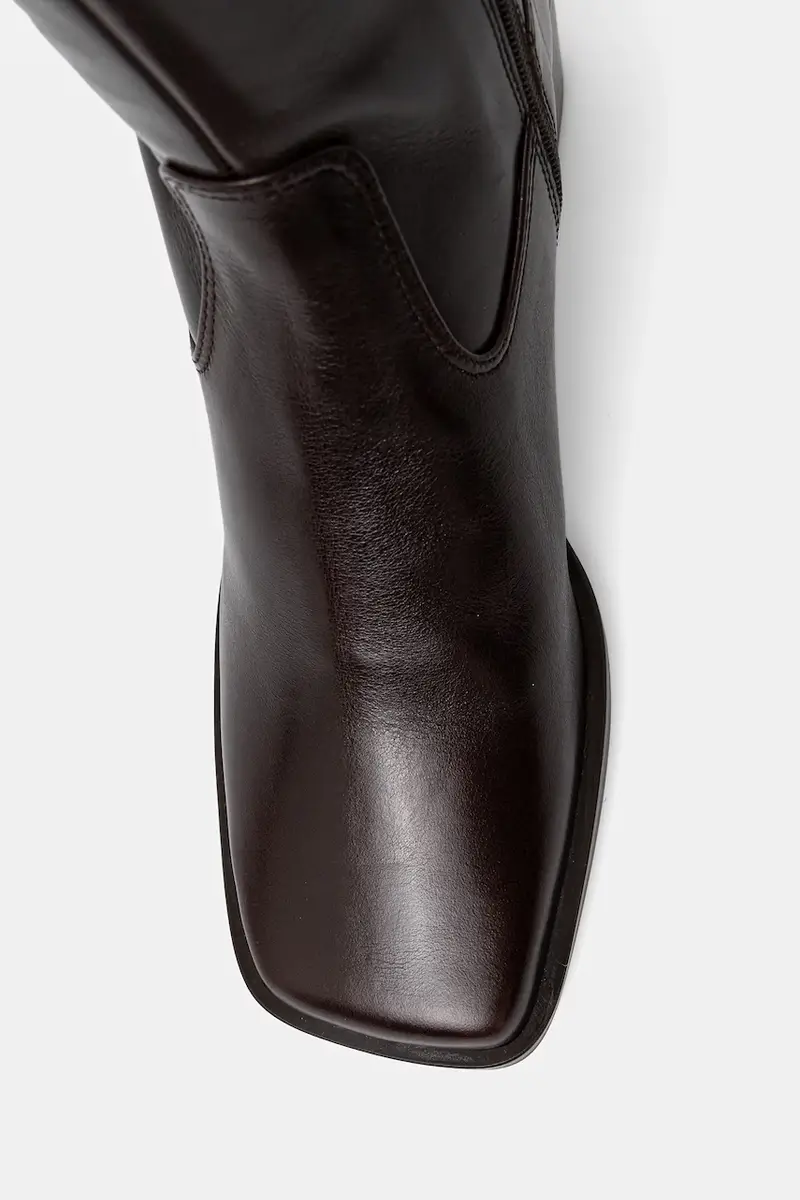 stivali in pelle donna colore marrone A9259 86 miniatura 4