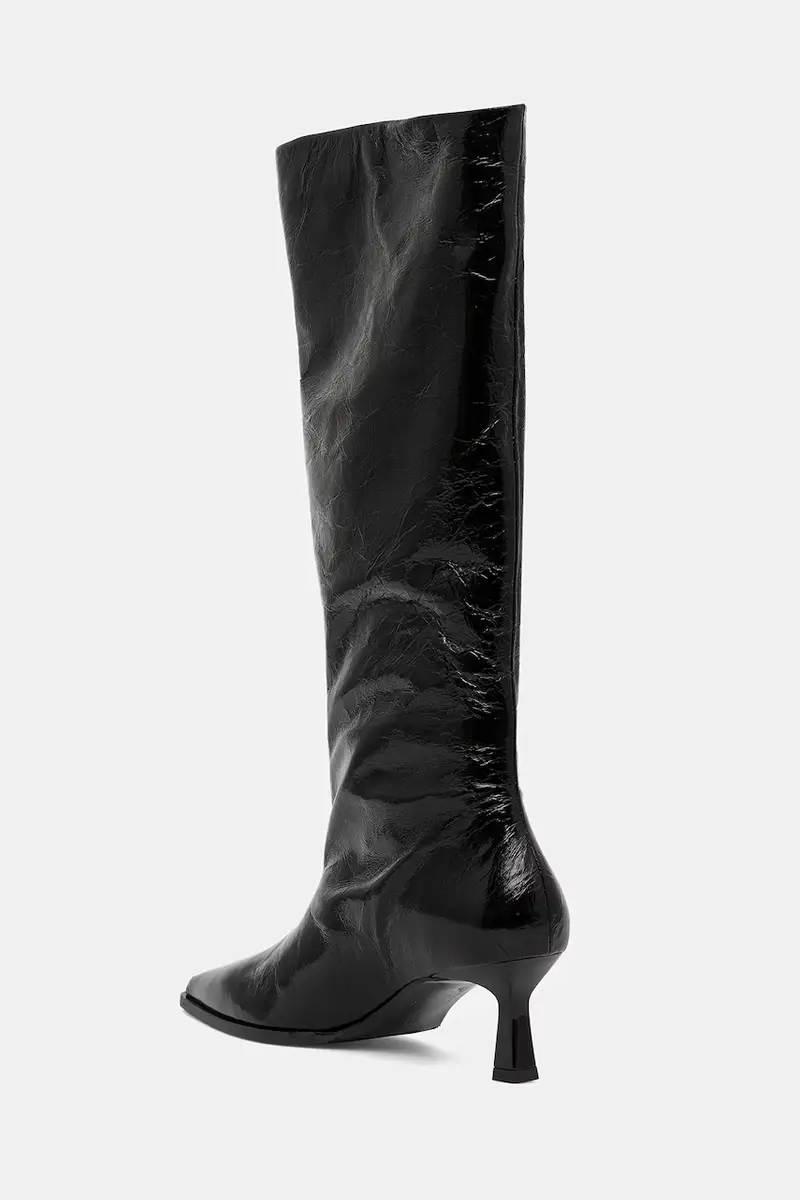 stivali in pelle donna colore nero A9354 260 miniatura 3