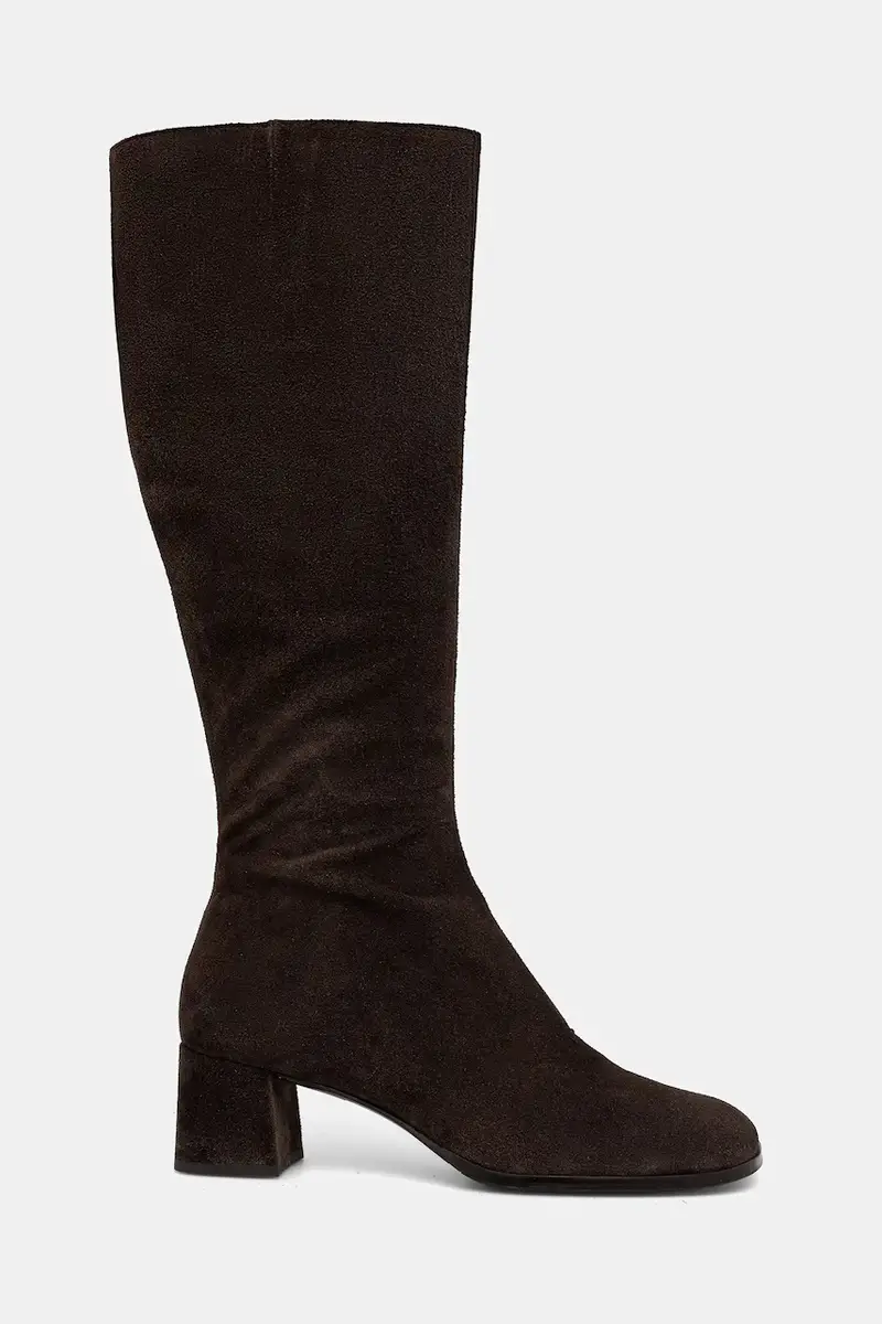 stivali in pelle scamosciata Marrone miniatura 2