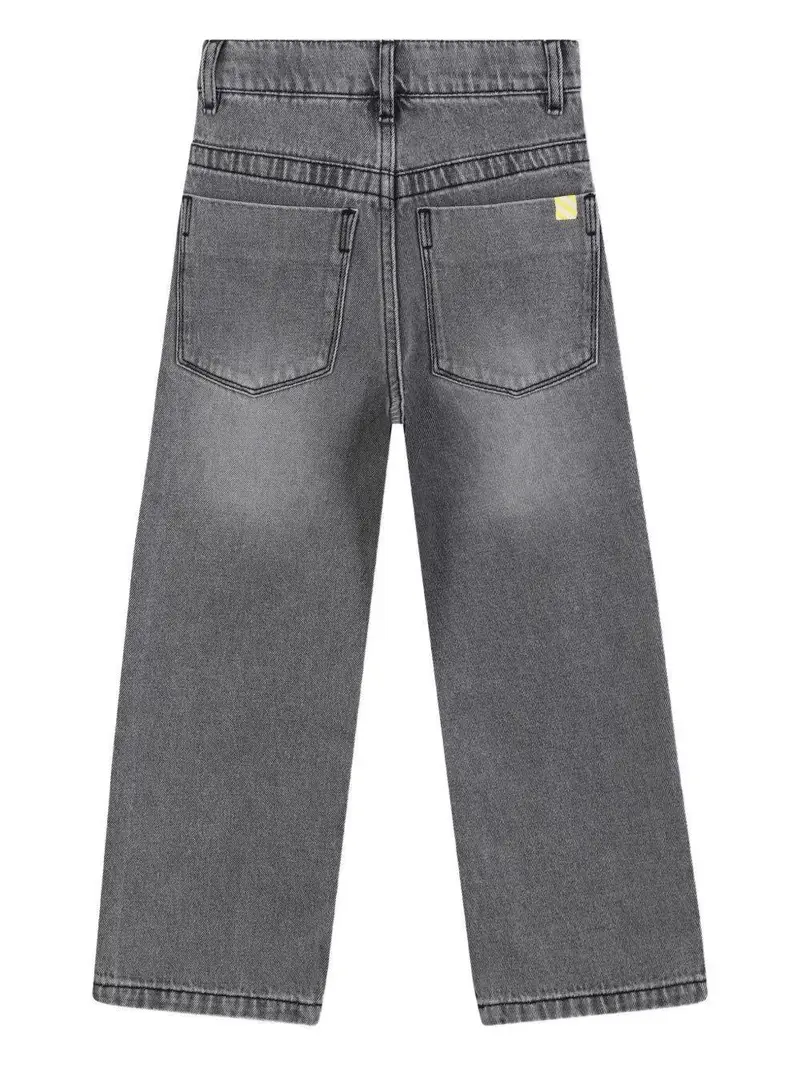 Billie Blush Kids Pantaloni Denim Grigio Bambino miniatura 3