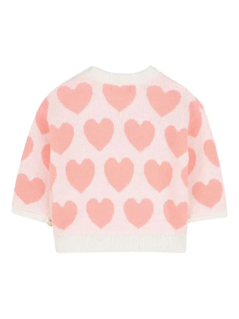 Billie Blush Kids Completo Bambino con Maglia e Pantaloni Avorio miniatura 3