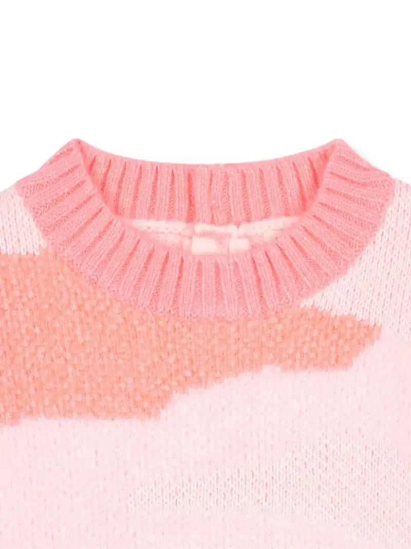 Billie Blush Kids Maglione ecru e rosa per bambino miniatura 2