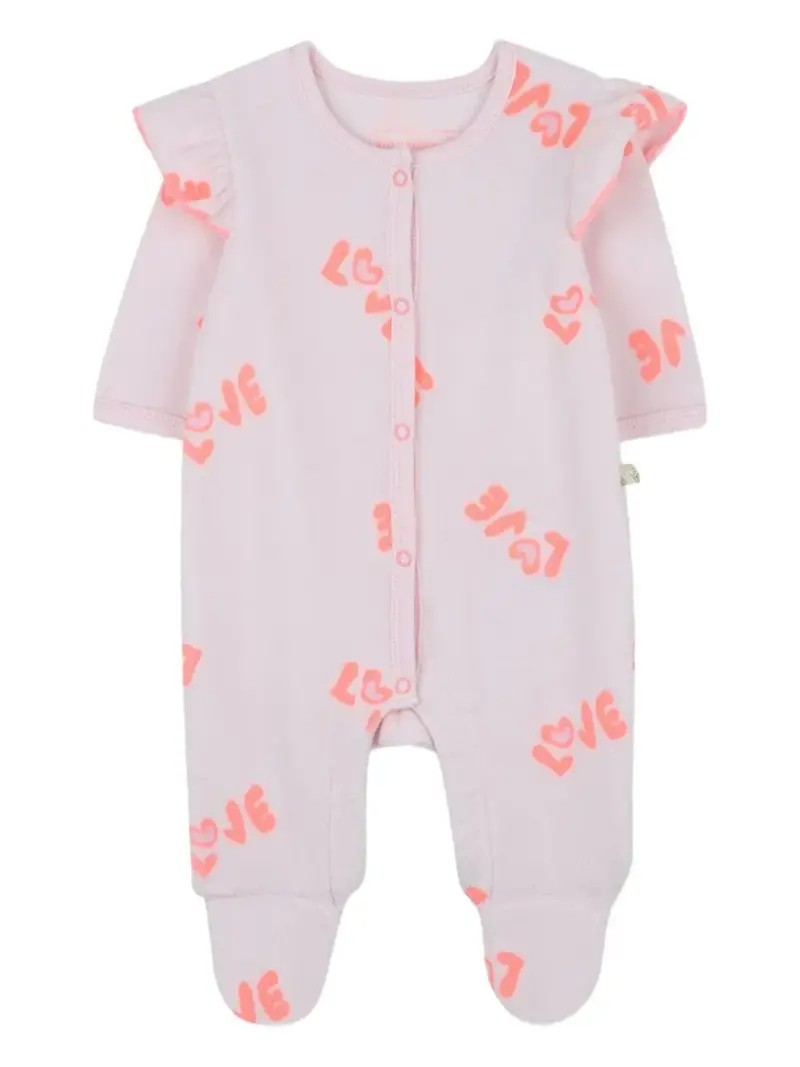 Billie Blush Kids Tutina Bambino Rosa Pallido con Bavaglino miniatura 2