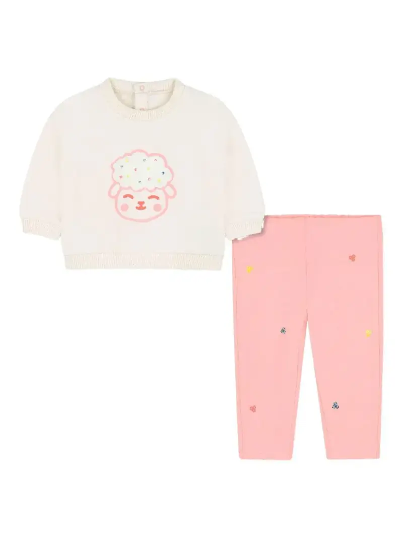 Billie Blush Kids Completo Bambino Ecru e Rosa