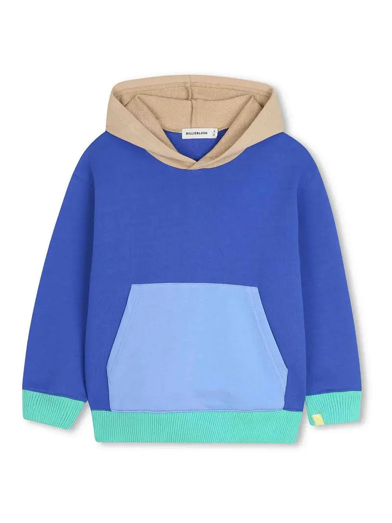 Felpa Con Cappuccio Blu