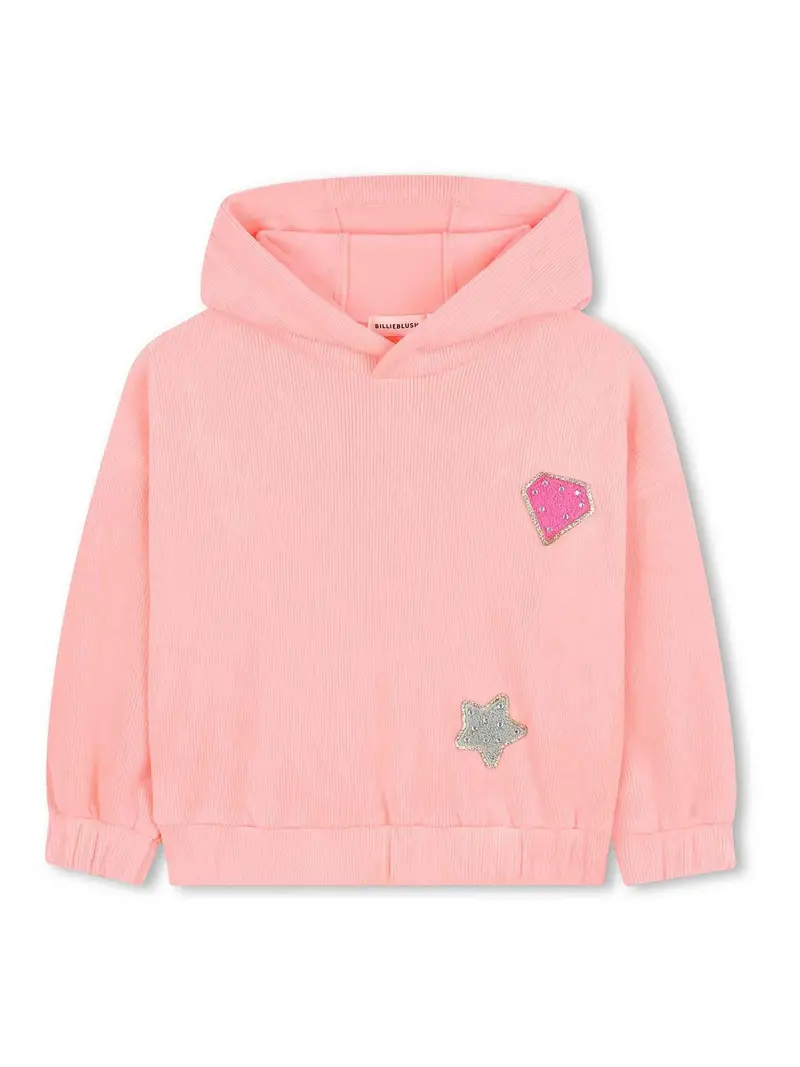 Felpa Con Cappuccio Color Carne E Neutri