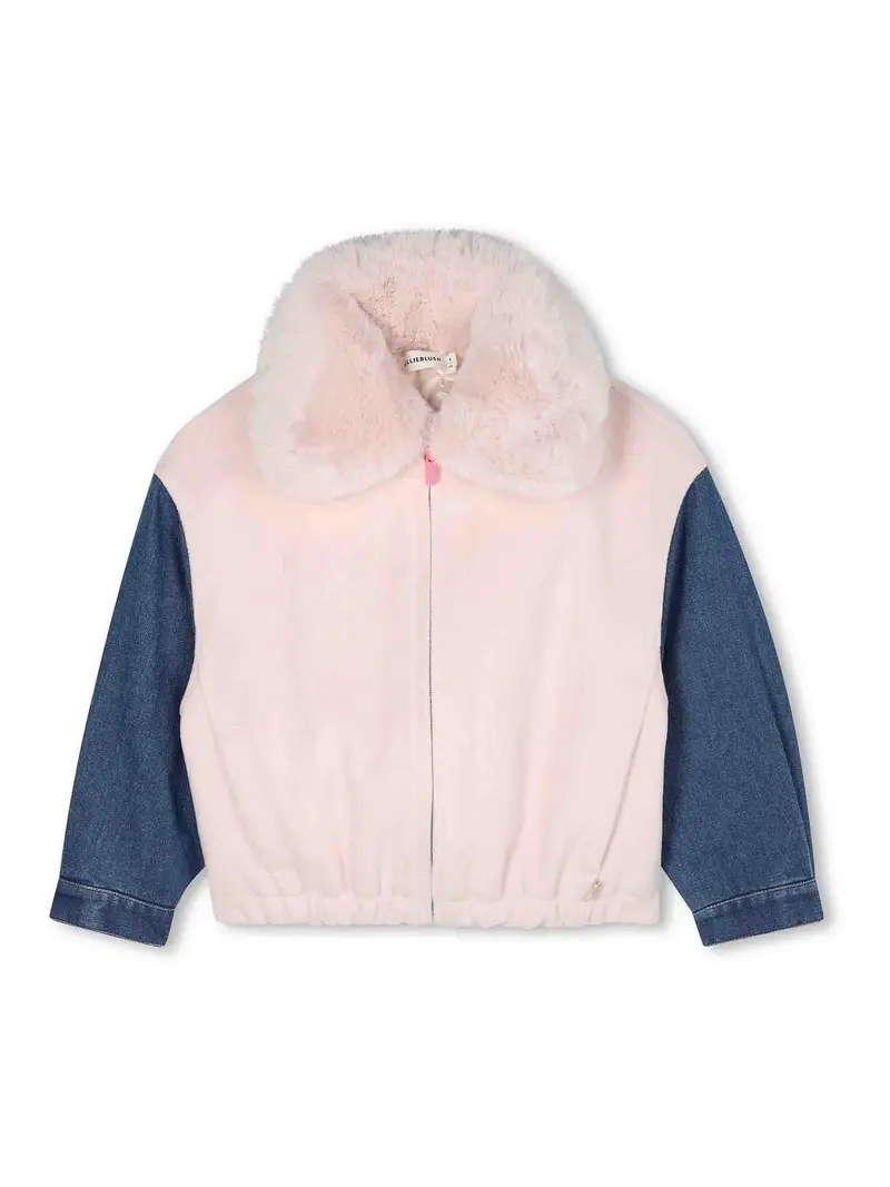 Giubbino Con Maniche Denim Color Carne E Neutri