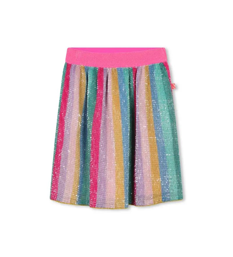 per ragazza U20419 Gonna a righe multicolore (6años= 114/119cm), Casual, Sintetico, moda per bambini