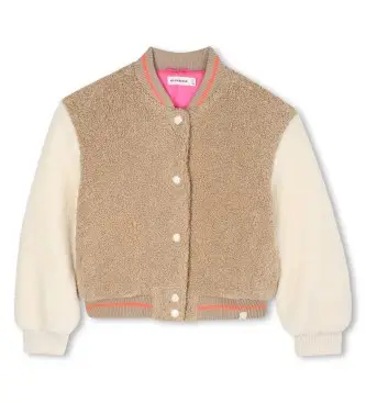 per ragazza U21211 Giacca marrone alla moda (8años= 126cm), Casual, Sintetico, moda per bambini