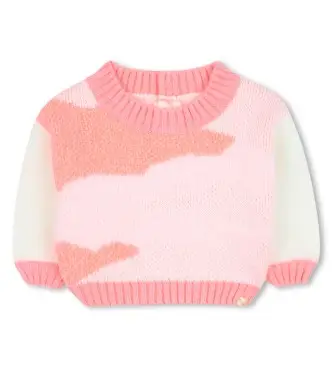 per ragazza U21268 Maglia rosa squisita (9meses= 71cm), Casual, Cotone, Manica lunga, moda per bambini