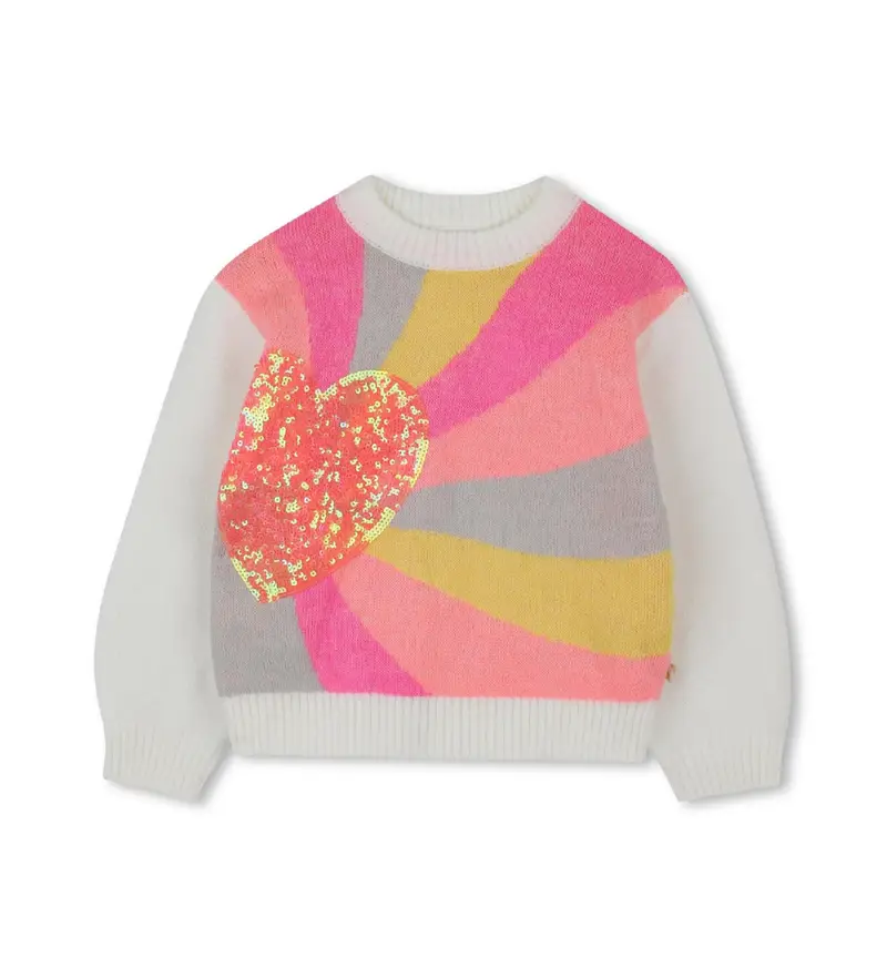 per ragazza U21379 Maglia multicolore Love (4Años= 102cm), Casual, Cotone, moda per bambini
