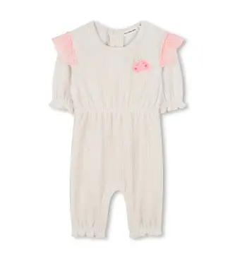 per ragazza U21430 Tuta in velluto a coste beige (3meses= 60cm), Casual, Cotone, Manica lunga, moda per bambini