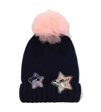 per ragazza U21525 Cappello a stella della Marina (2), Casual, Lana, Navy, moda per bambini