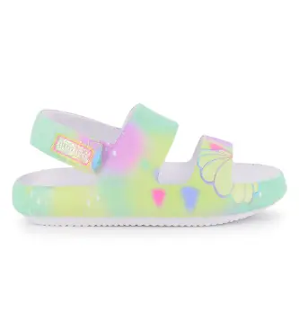per ragazza U21989 Sandali Aqua multicolore (25), Basso, Velcro, Casual, moda per bambini