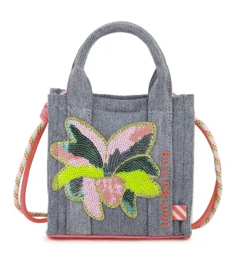 per ragazza U22044 Borsa in denim grigio (OSFA), Casual, Cotone, moda per bambini