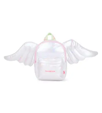 per ragazza U22050 Zaino Angel, bianco e argento (OSFA), Casual, Poliuretano, moda per bambini