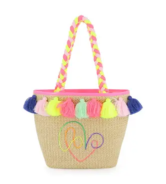 per ragazza U22143 borsa da spiaggia beige (OSFA), Casual, Poliuretano, moda per bambini