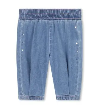 unisex per bambino U21273 Pantaloni blu comodi (2años= 86cm), Casual, Cotone, Denim, moda per bambini