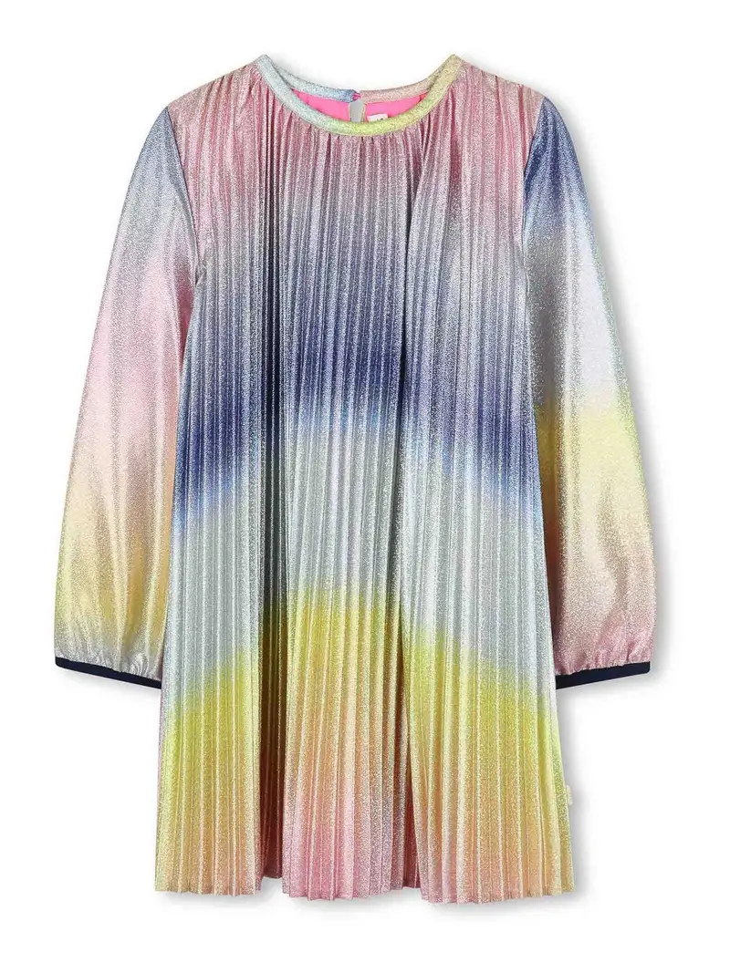 Vestito Plissettato Multicolore