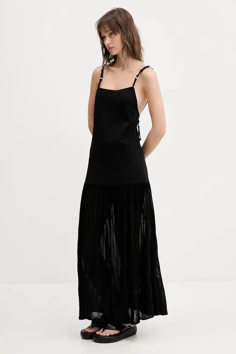 vestito colore nero 251BR9008.10000 miniatura 3