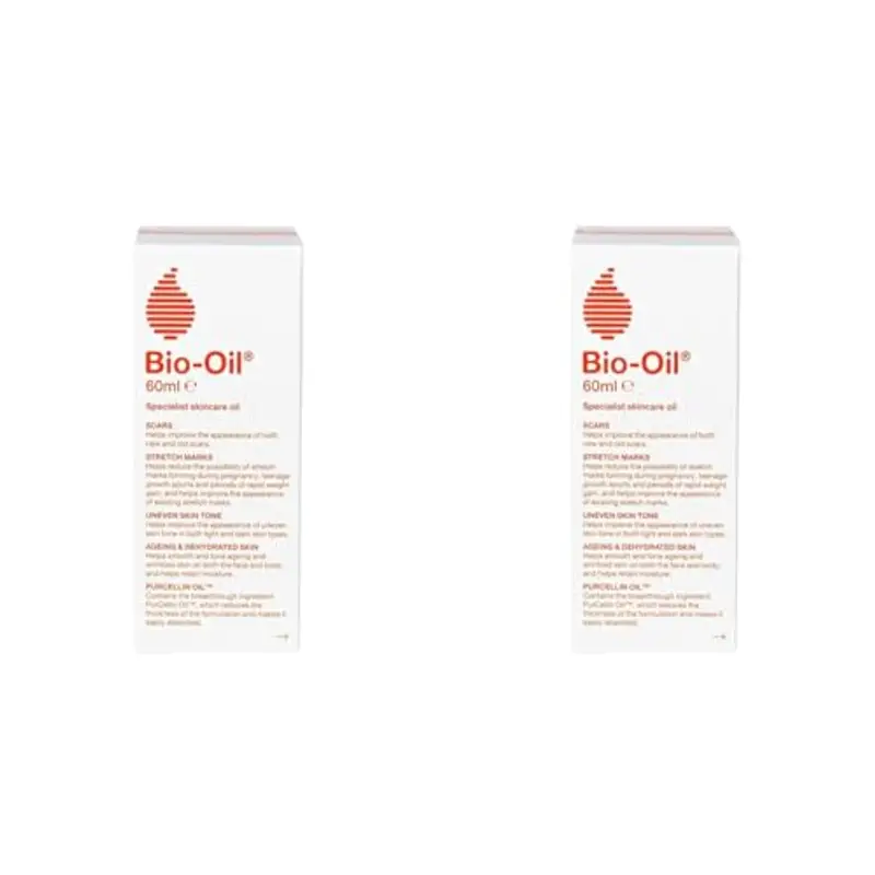 Bio-Oil Olio per Cura della Pelle, Multifunzione, Specializzato nel Trattamento di Cicatrici, Smagliature e Discromie Cutanee, Approvata da ADOI, Pack Italiano - 60 ml (Confezione da 2)