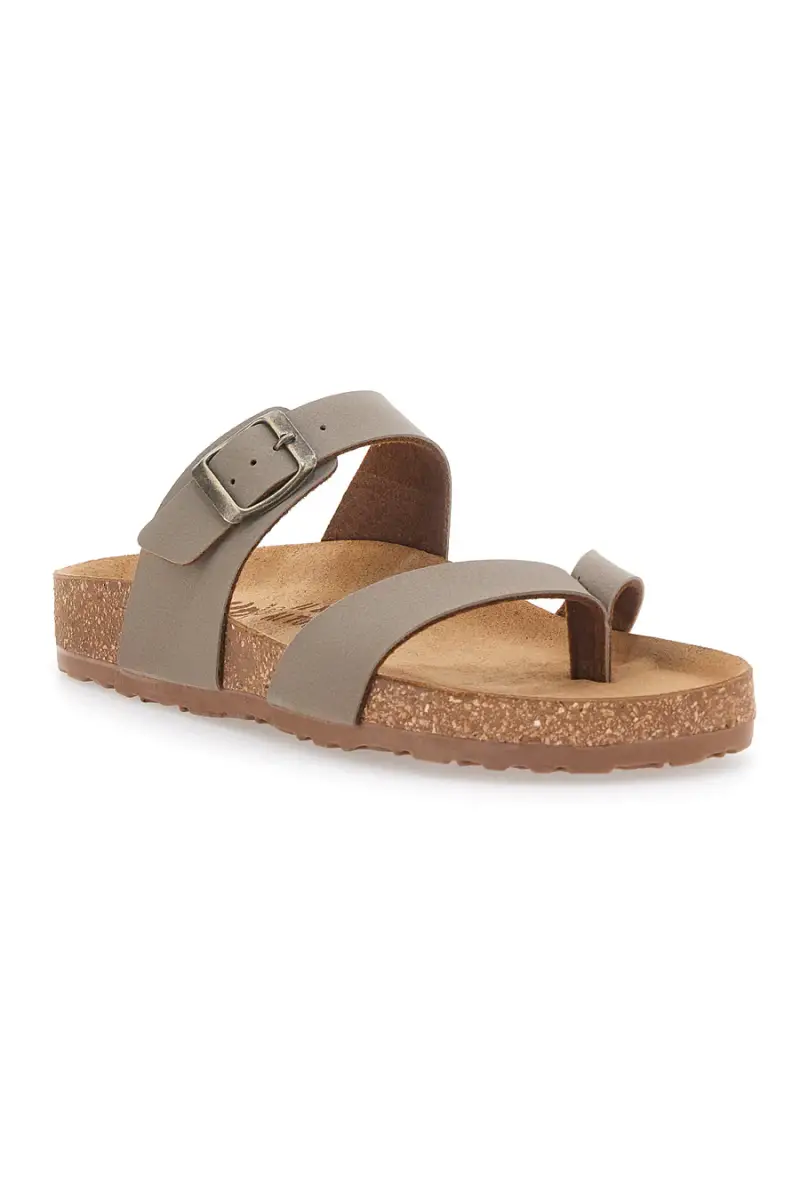 Ciabatte Beige con fibbia regolabile e plantare anatomico Bio Up 202 [BEIGE] miniatura 2