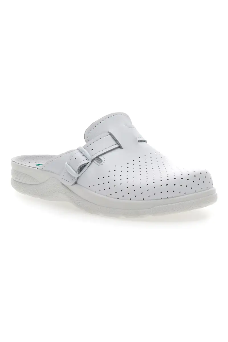 Ciabatte Bianche in Vera Pelle Bio Up 629 [BIANCO] miniatura 2