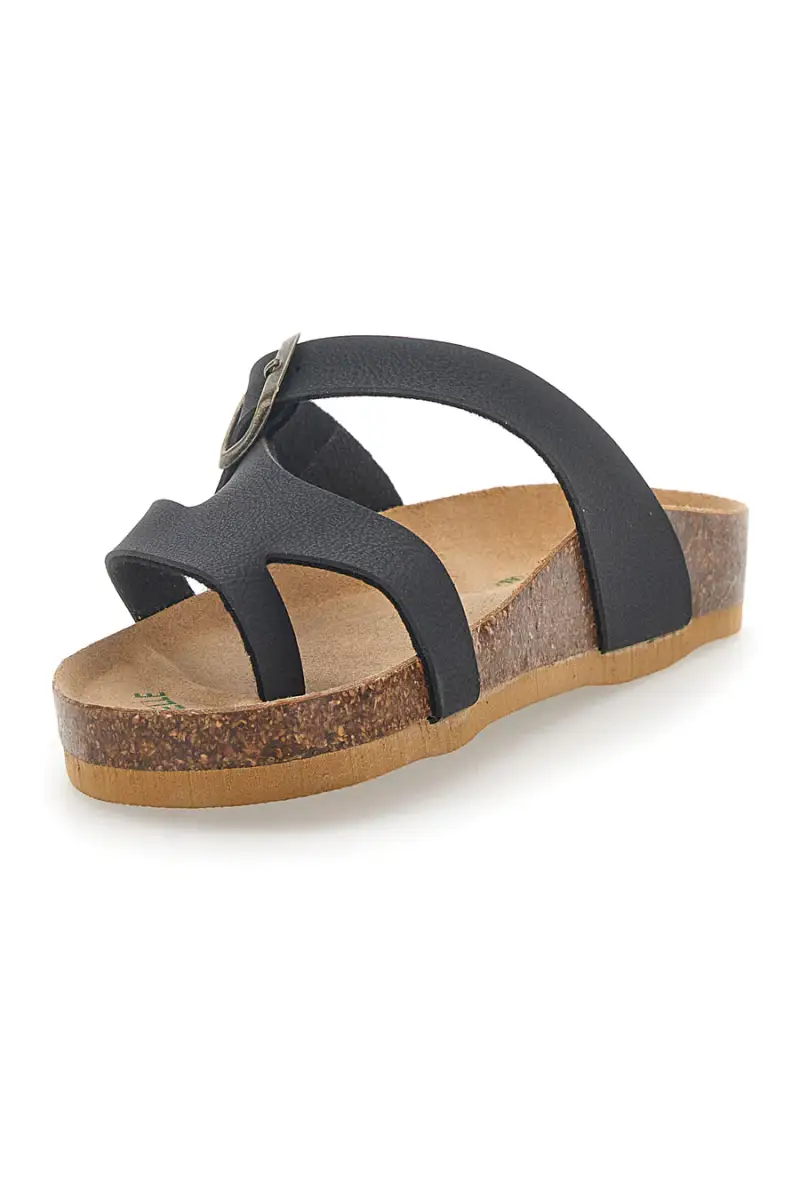 Ciabatte Nere Con Naturform Made In Italy Bio Up 1910 [NERO] miniatura 3