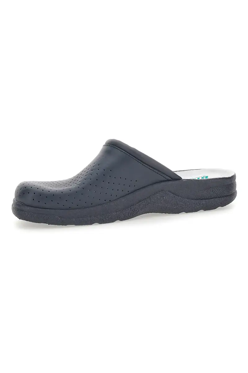 Ciabatte professionali blu traforate con sottopiede in vera pelle Bio up 621 [BLUE] miniatura 4