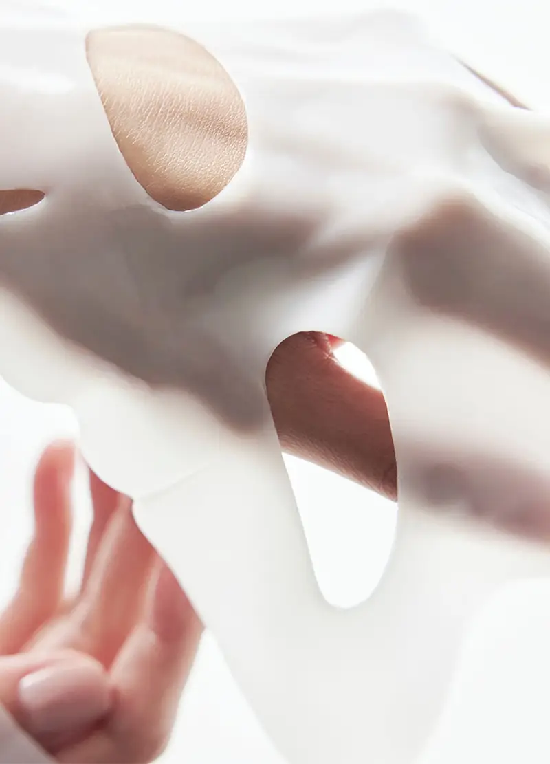 Maschera Viso In Tessuto Con Collagene Effetto Pelle Più Morbida E Levigata - Skincare Coreana, Donna, Rosa miniatura 2