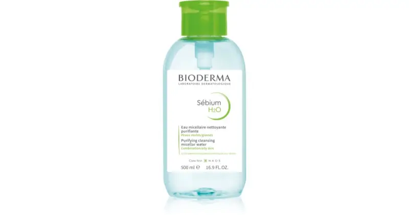 Acqua detergente per pelli grasse Sébium H2O (Soluzione Micellaire) - Volume 500 ml con pompa
