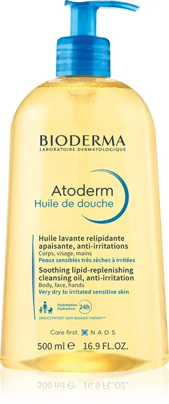 Atoderm olio doccia lenitivo ultra nutriente per pelli secche e irritate 500 ml