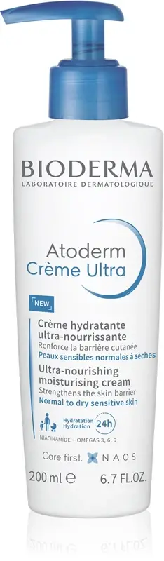 Atoderm Ultra crema nutriente corpo per pelli normali e secche e sensibili senza profumazione 200 ml