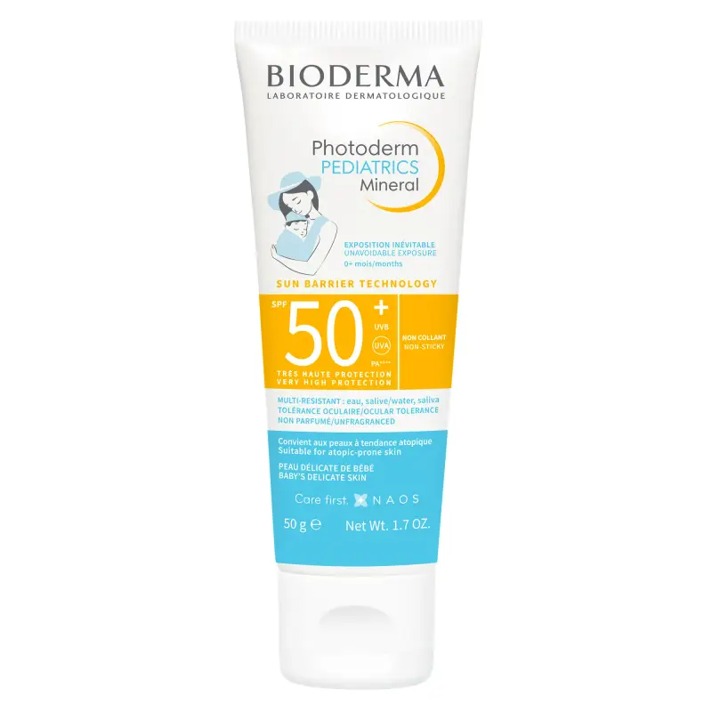 Photoderm Pediatrics Mineral SPF50+ - Crema solare,Crema Solare Bambini,Protezione solare viso,Solari alta protezione