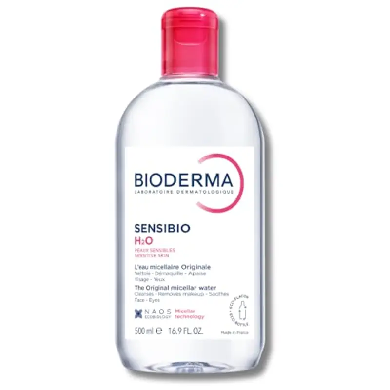 Bioderma Sensibio H2O Acqua Micellare Pelli Sensibili 500 ml, Rimozione trucco