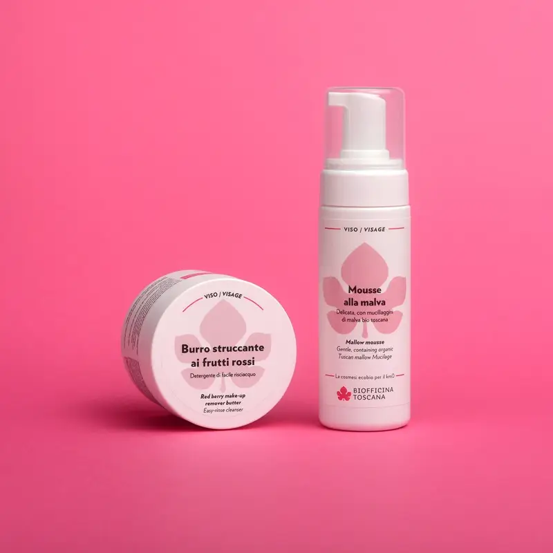 Illuminante Burro struccante ai frutti rossi - Crema detergente viso miniatura 2