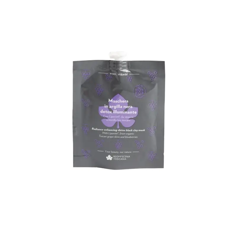 Illuminante Maschera in argilla nera detox illuminante - Maschera illuminante viso