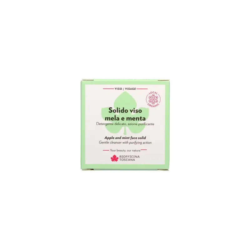 Purificante Solido viso mela e menta - Sapone viso