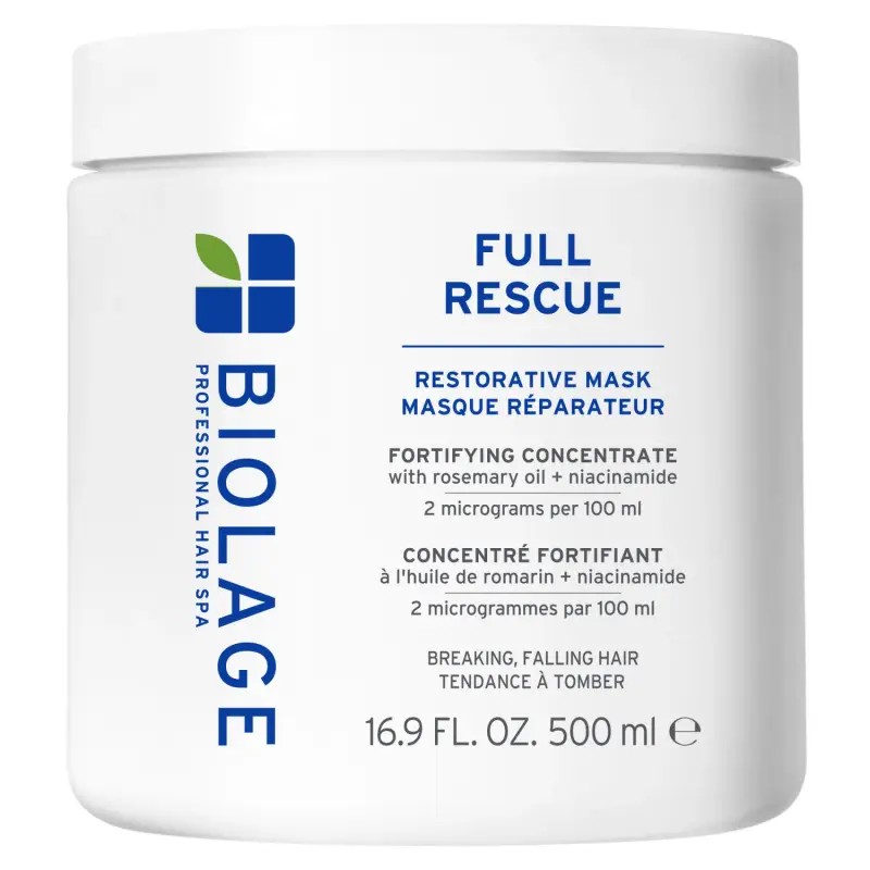 Full Rescue Maschera Ristrutturante - Maschera capelli rinforzante,Capelli fini,Caduta dei capelli