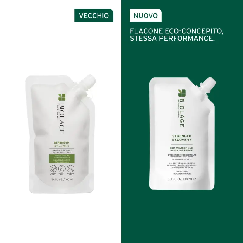 Strength Recovery Deep Treatment Pack per Capelli Fragili - Maschera capelli secchi, Maschera capelli rinforzante, Capelli secchi, Capelli fini miniatura 2